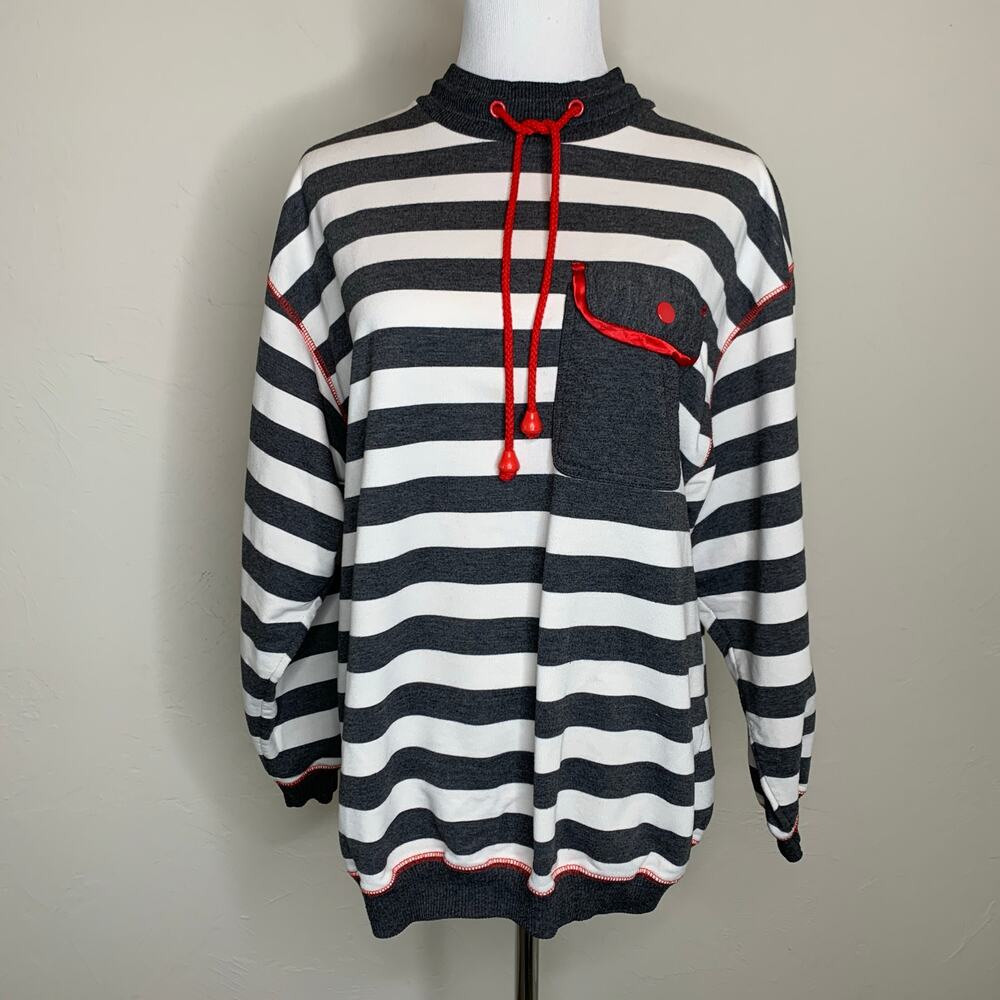Vintage Striped Sweatshirt Sz Small Medium